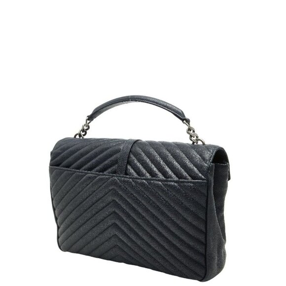 Saint Laurent Classic Monogram Chain Shoulder Bag 2-Way Black - Picture 2 of 10